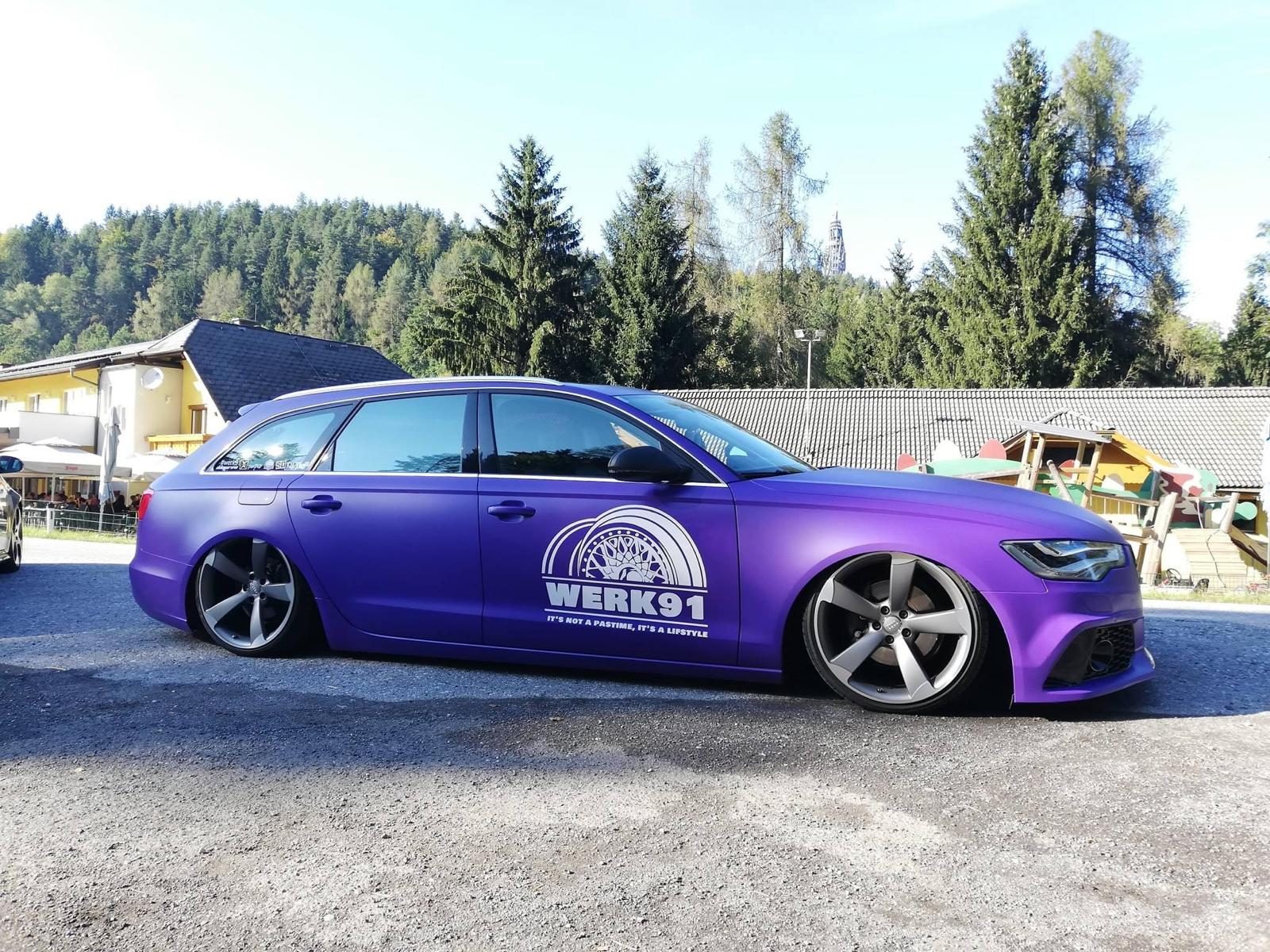 Audi A6 · Matt Violett — Vollfolierung
